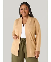Ashley Stewart Women's Open Front Cardigan