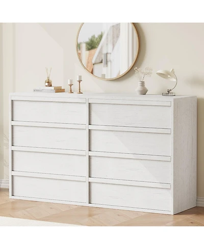 gaomon 8 Drawer Dresser for Bedroom, Modern Wooden Chest of Drawers Dresser Organizer
