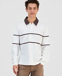Guess Men's Herald Long-Sleeve Polo Shirt