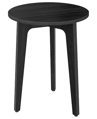Slickblue Compact Round End Table Small Side Table for Space Saving Use