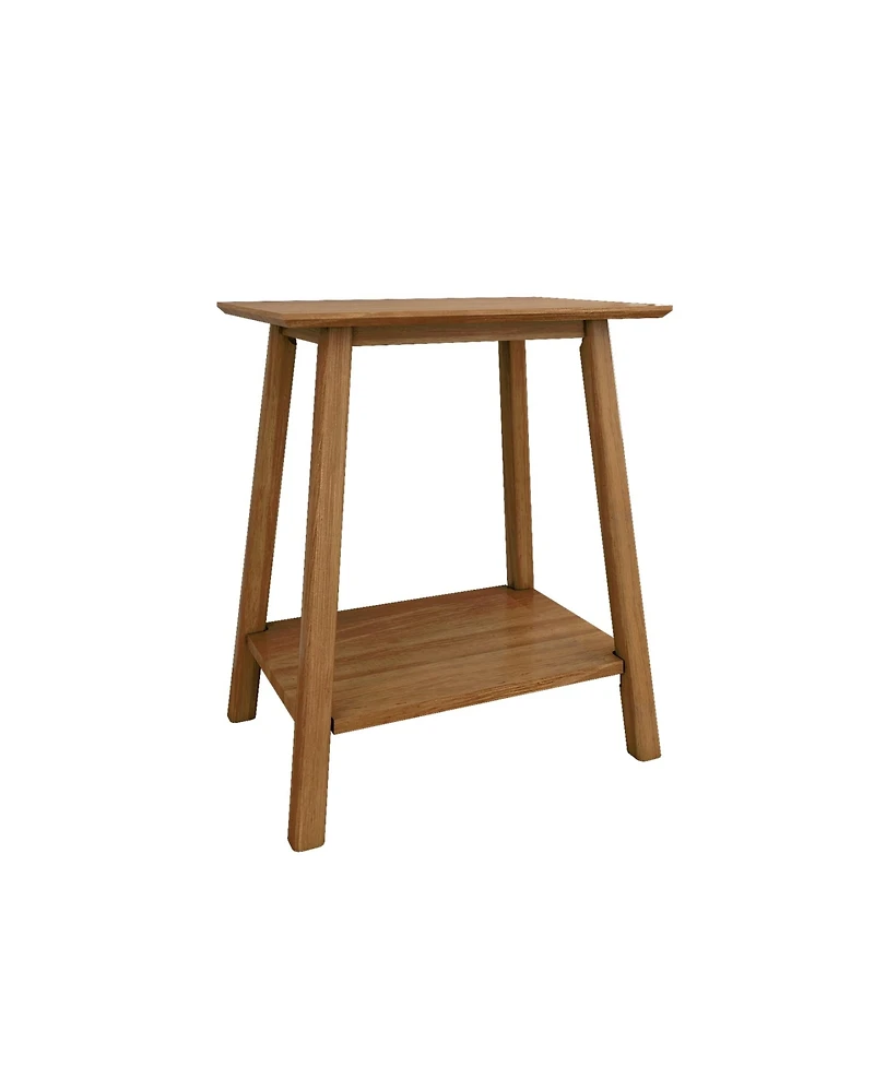 Max and Lily Solid Wood Nightstand, Mid-Century Modern Bedside Table, Side Table for Bedroom