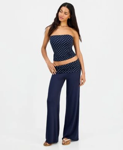 Just Polly Tube Top Fold Over Leggings