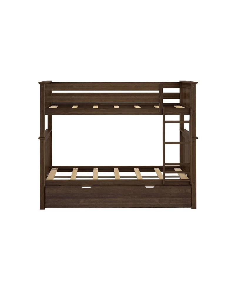 Max & Lily Full Over Bunk Bed With Trundle