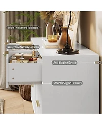 gaomon Fluted Drawer Dresser for Bedroom