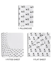 Beatrice Home Fashions Whimsical Printed Microfiber 3-Pc. Sheet Set, Twin