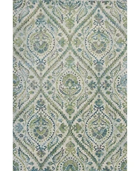 Kas Stella Parisian 6256 Ivory/Teal 5'3" x 7'7" Area Rug