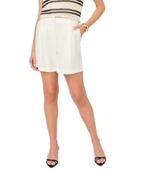 Vince Camuto Women's Pleated Elastic Waist Shorts