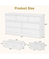 gaomon 7 Drawer Dresser for Bedroom, Modern Wooden Chest of Drawers Organizer