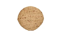 Household Essentials Round Woven Basket with Handles, Water Hyacinth Wicker Basket with Handles