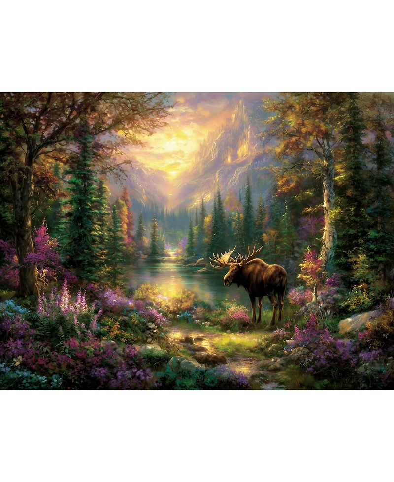 SunsOut Moose Hollow 500 piece Jigsaw Puzzle for Adults