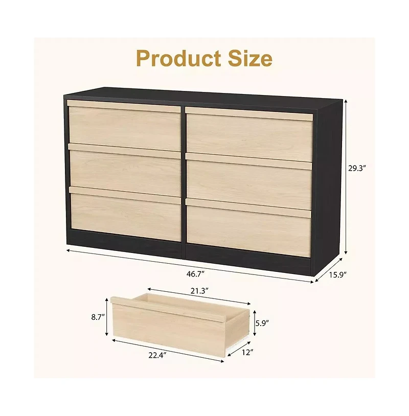 gaomon Drawer Dresser for Bedroom