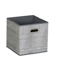 Household Essentials Fabric Storage Bins 6 Piece Set, Gray