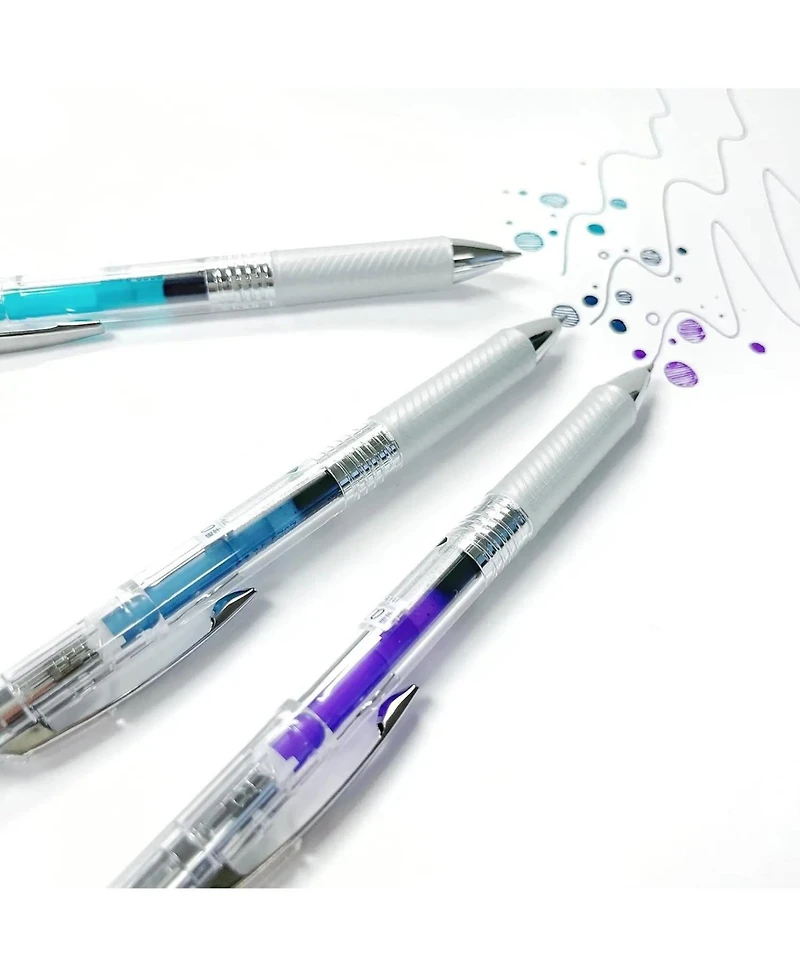 Pentel EnerGel Expressions, 60th Anniversary Limited Edition Pack, Ice Liquid Gel Pens, (0.7mm) Medium Line, Assorted Ink, 8-Pk