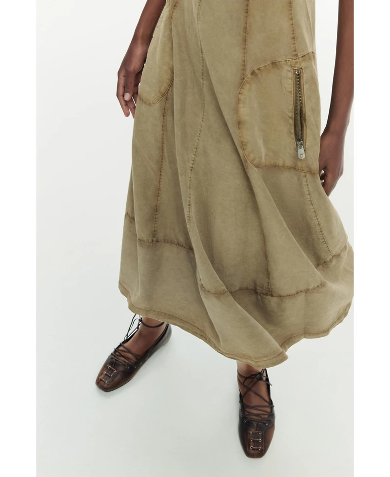 Desigual Women's Midi seams dress