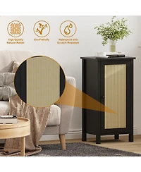 gaomon Nightstand for Bedroom, 16 Farmhouse Boho Wood Bedside Table with Drawer, Steady Legs, Storage Accent