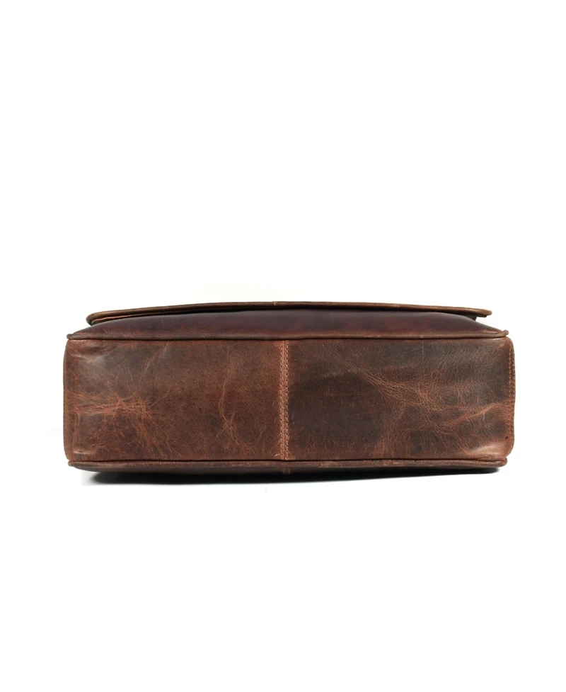 Aaron Leather Goods Leather Messenger Bag