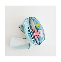 Sweet Wink Sky Floral Bow Patch Belt Bag