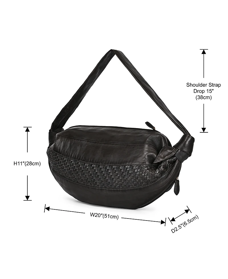 Old Trend Lily Extra-Large Handwoven Convertible Sling Handbag