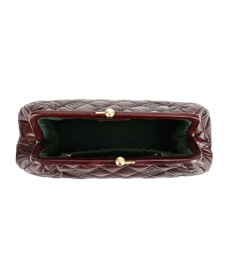 Old Trend Petunia Small Quilted Leather Crossbody Handbag