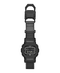 G-Shock Men's Japanese Quartz Digital Black and Gray Cloth Watch 42.8mm
