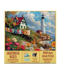 SunsOut Lighthouse Quilts 1000 piece Jigsaw Puzzle for Adults