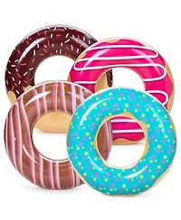 Gnuadz 4 Pack 32" Inflatable Pool Tube Ring Floats Donut Swim Beach Party Toys