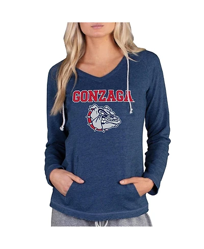 Concepts Sport Women's Navy Gonzaga Bulldogs Mainstream Lightweight Terry Pullover Hoodie