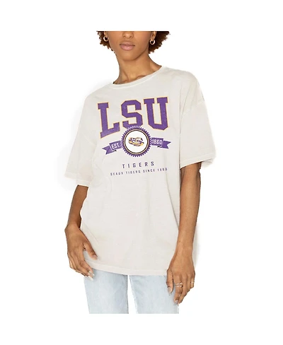 Gameday Couture Women's White Lsu Tigers Get Goin' Oversized T-Shirt