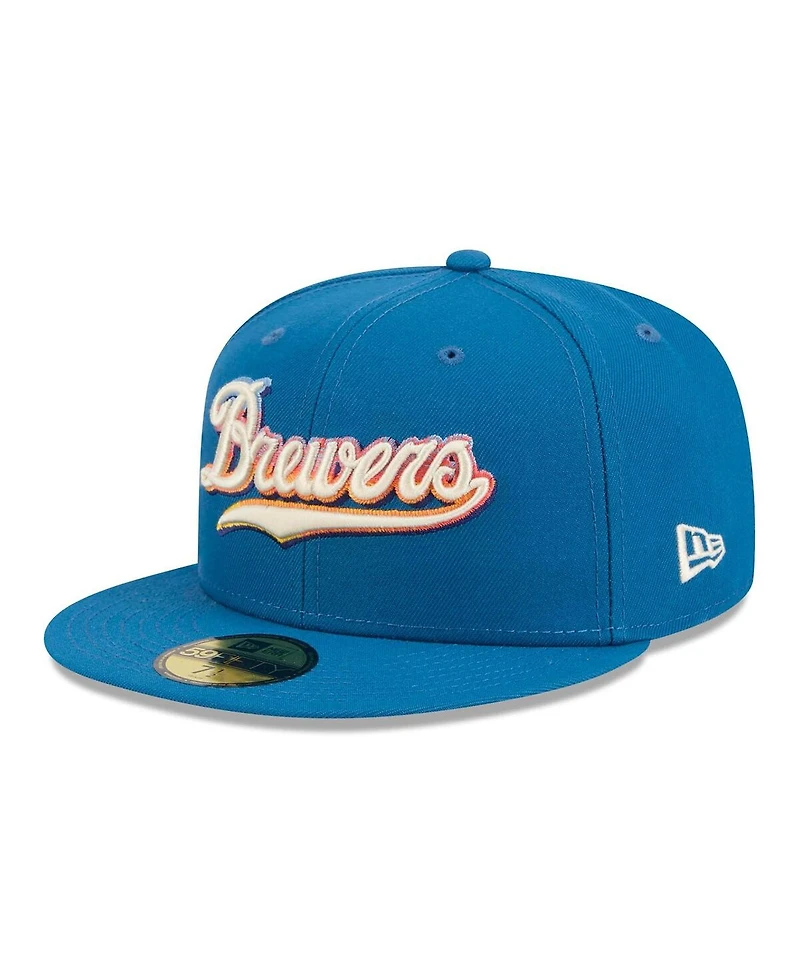 New Era Men's Blue Milwaukee Brewers 2026 City Connect 59FIFTY Fitted Hat
