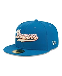 New Era Men's Blue Milwaukee Brewers 2026 City Connect 59FIFTY Fitted Hat