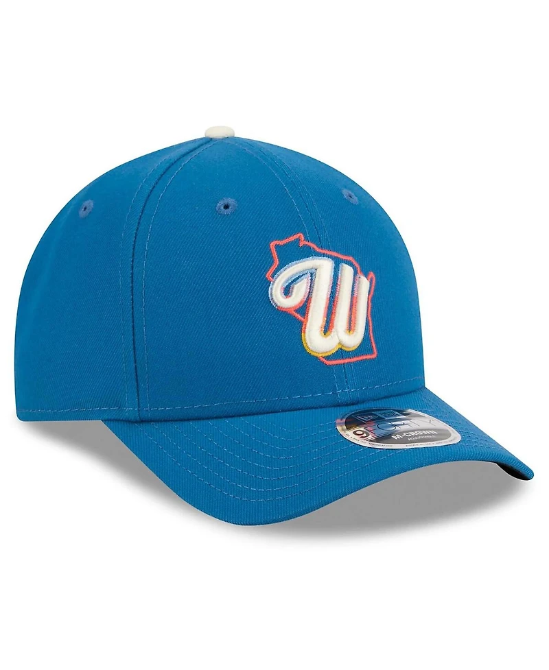 New Era Men's Blue Milwaukee Brewers 2026 City Connect 9FORTY M-Crown Adjustable Hat
