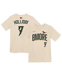 Nike Preschool Jackson Holliday Cream Baltimore Orioles 2026 City Connect Name Number T-Shirt