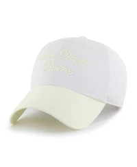 '47 Brand Women's White/Yellow San Diego Padres Gelato Two-Tone Clean Up Adjustable Hat