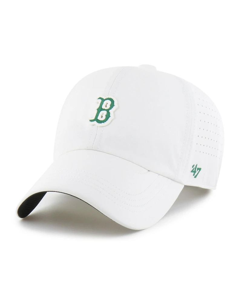 '47 Brand Men's White Boston Red Sox Elevated Greens Clean Up Adjustable Hat