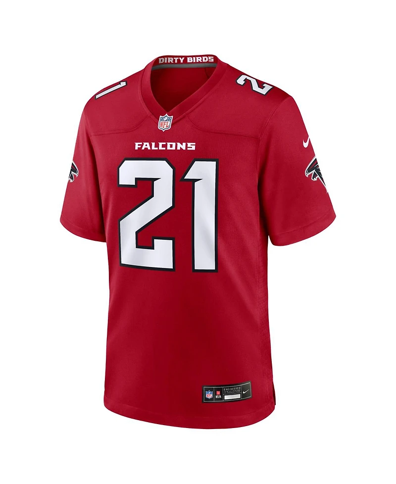 Nike Men's Deion Sanders Red Atlanta Falcons Retired Player Game Jersey