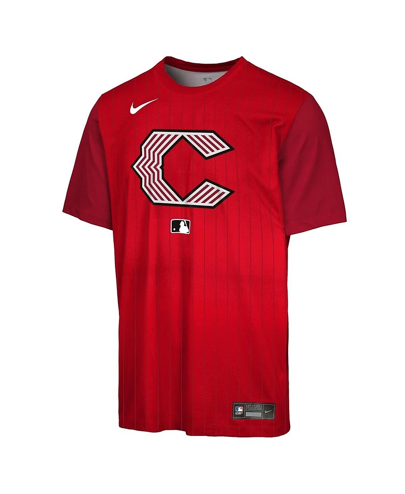 Nike Big Boys and Girls Red Cincinnati Reds 2026 City Connect Authentic Collection Velocity Dri-fit T-Shirt