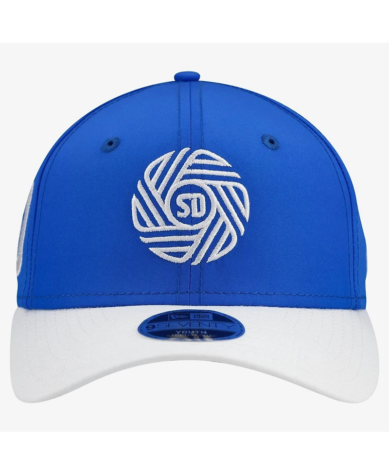 New Era Big Boys and Girls Blue San Diego Fc Jersey Hook 9SEVENTY Adjustable Hat
