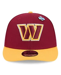 New Era Big Boys and Girls Burgundy/Gold Washington Commanders 2026 Nfl Draft Pre-Curved 9FIFTY Snapback Hat