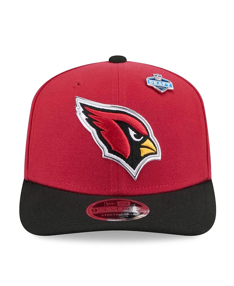 New Era Men's Cardinal/Black Arizona Cardinals 2026 Nfl Draft 9SEVENTY Adjustable Hat