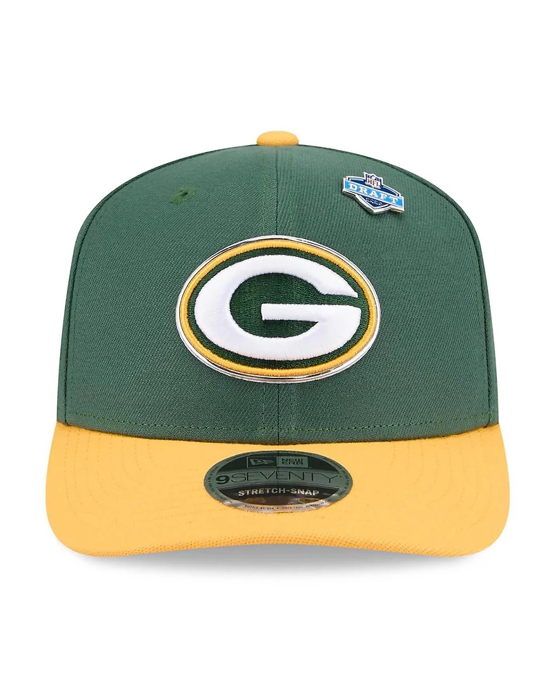 New Era Men's Green/Gold Green Bay Packers 2026 Nfl Draft 9SEVENTY Adjustable Hat
