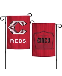 Wincraft Cincinnati Reds 2026 City Connect Double-Sided 12" x 18" Garden Flag
