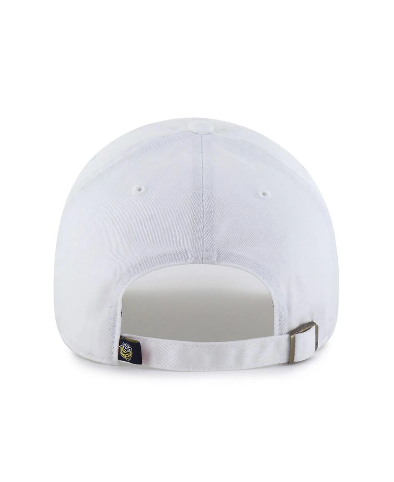 '47 Brand Men's White Michigan Wolverines Vault Clean Up Adjustable Hat