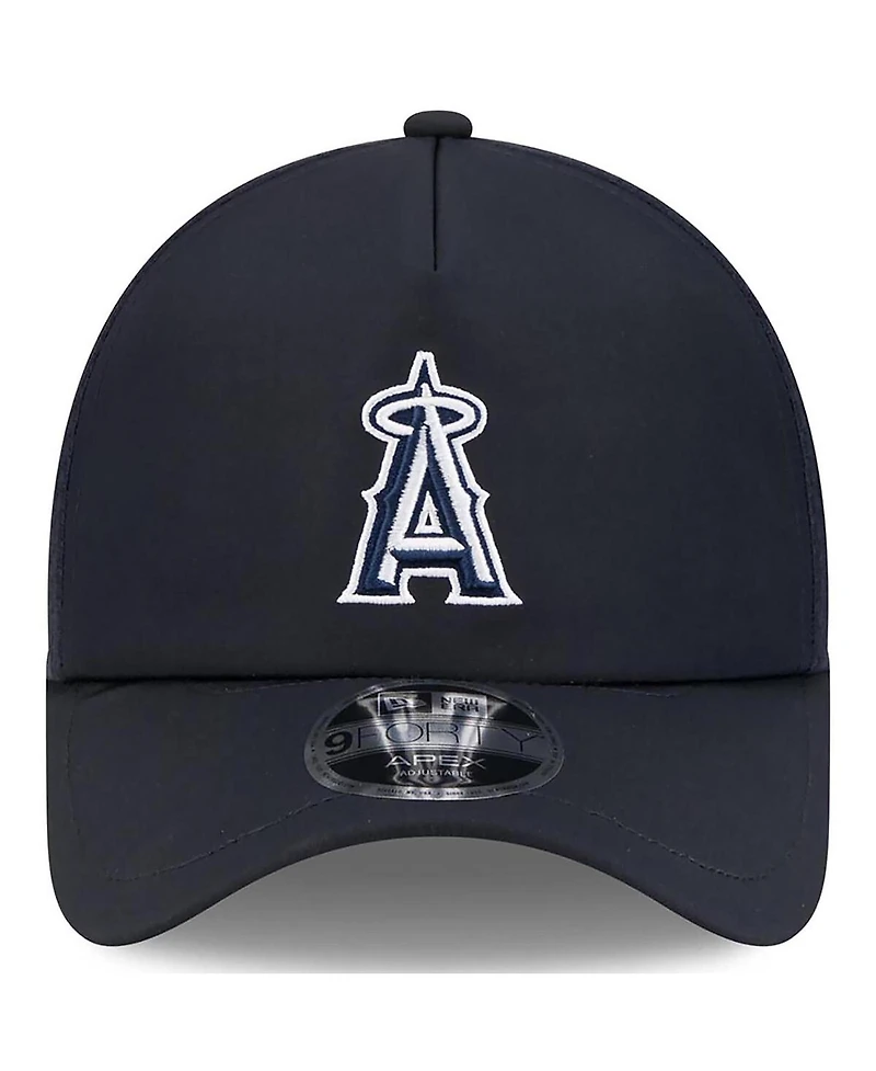 New Era Men's Navy Los Angeles Angels 2026 Batting Practice Apex 9FORTY Adjustable Trucker Hat