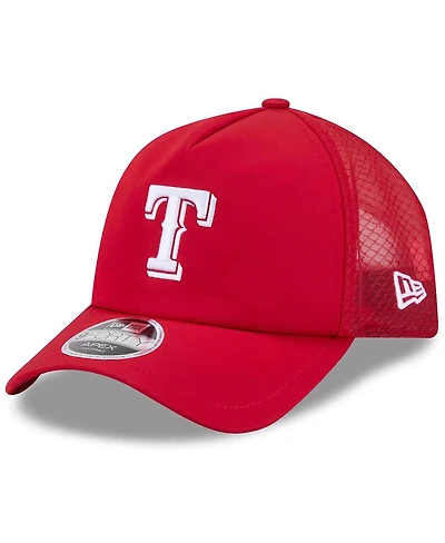 New Era Men's Texas Rangers 2026 Batting Practice Apex 9FORTY Adjustable Trucker Hat