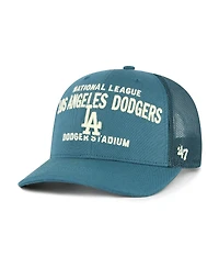 '47 Brand Men's Teal Los Angeles Dodgers Contemporary Hitch Adjustable Trucker Hat