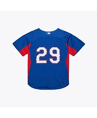 Mitchell & Ness Men's Adrian Beltre Royal Texas Rangers Cooperstown Mesh Batting Practice Button-Up Jersey