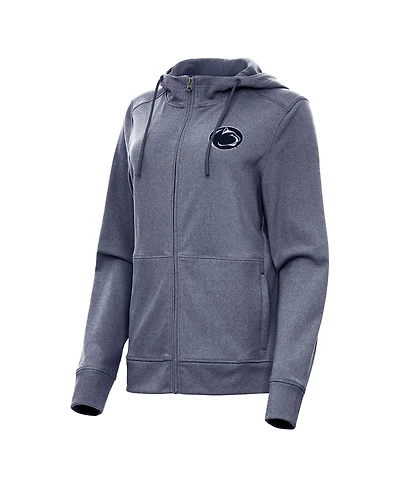 Antigua Women's Heather Navy Penn State Nittany Lions Seeker Full-Zip Hoodie
