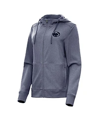 Antigua Women's Heather Navy Penn State Nittany Lions Seeker Full-Zip Hoodie