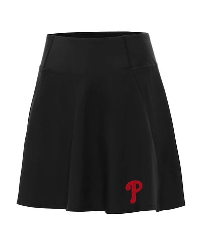 Antigua Women's Black Philadelphia Phillies Chip Skort