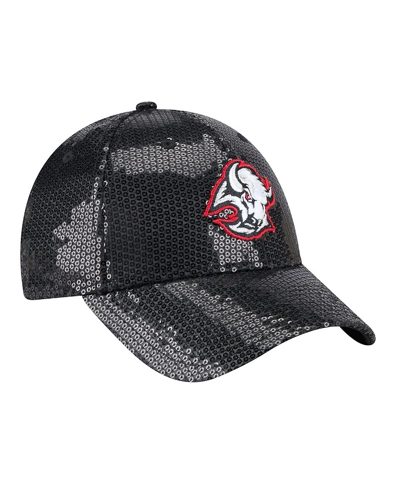 New Era Women's Black Buffalo Sabres Sequin 9FORTY Adjustable Hat